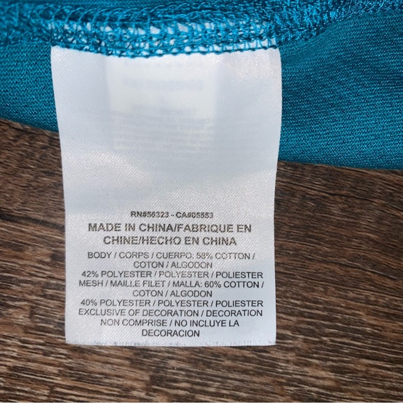 Nike “Just Do It” Activewear Teal Tank Top Women’s Size Large - Picture 11 of 13